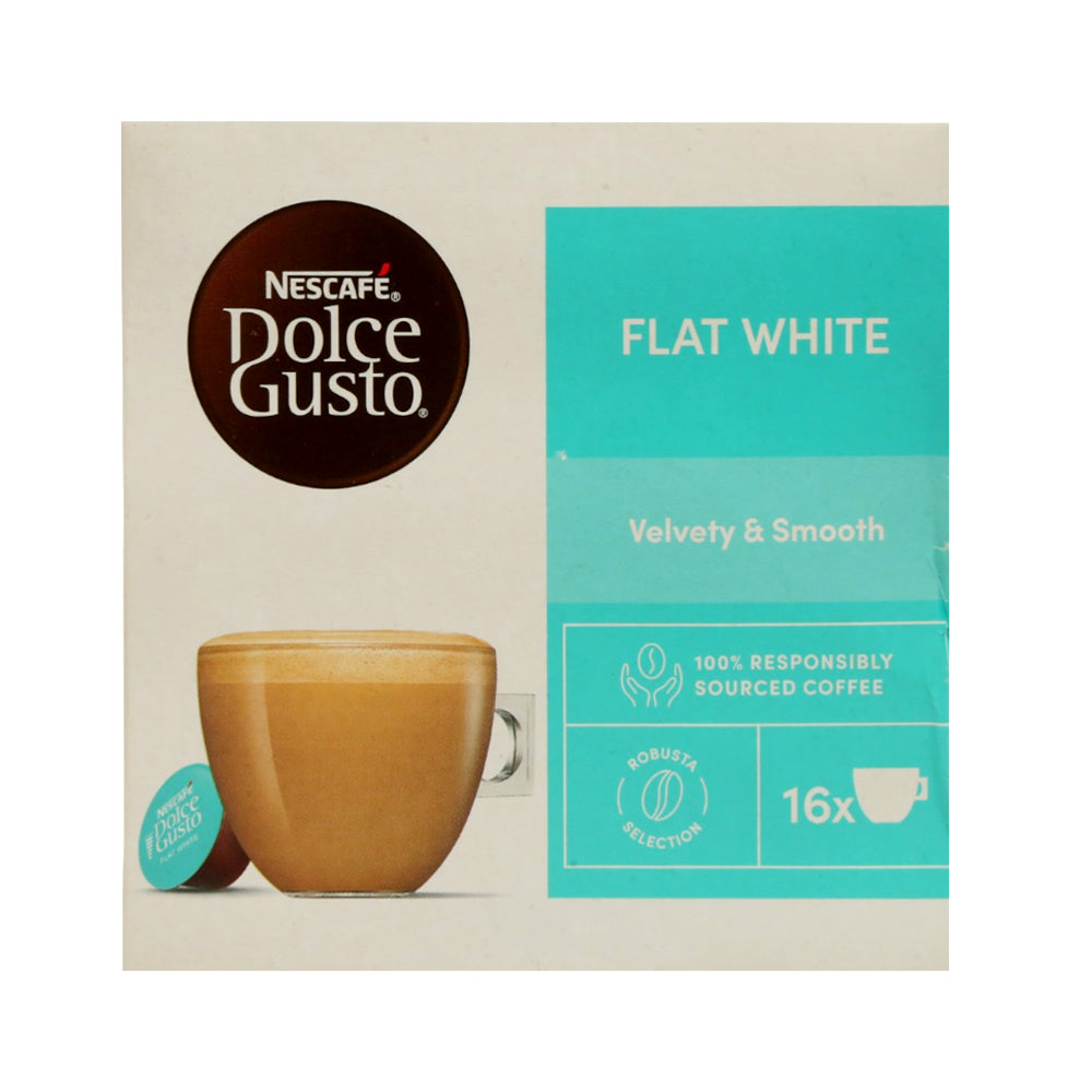 NESCAFE COFFEE DOLCE GUSTO FALT WHITE VELVETY & SMOOTH 187