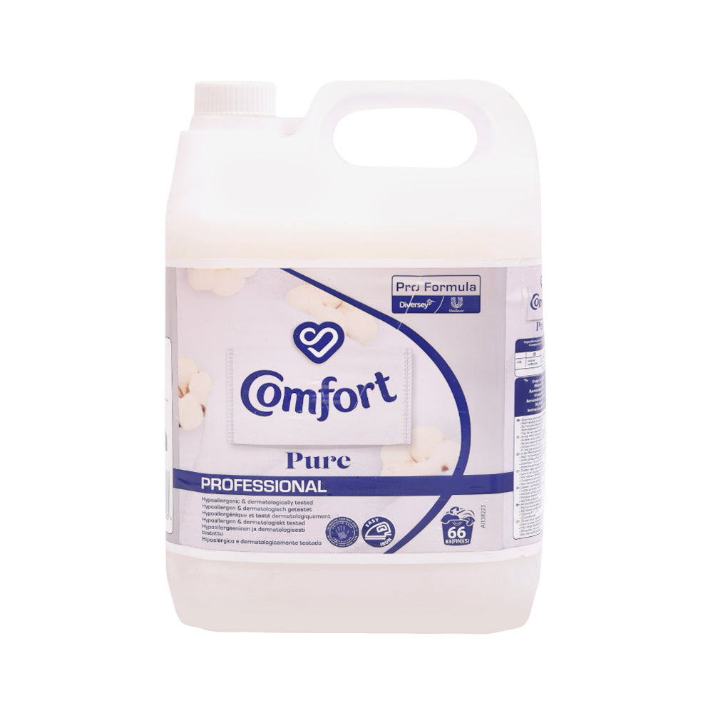 COMFORT FABRIC SOFTENER LIQUID PURE 66 WASHES 5 LTR