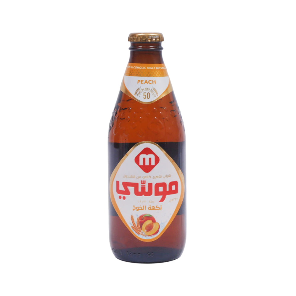 MOUSSY DRINK MALT PEACH 330 ML