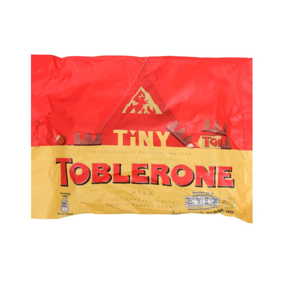 TOBLERONE CHOCOLATE MINI BAG ALMOMD 200 GM