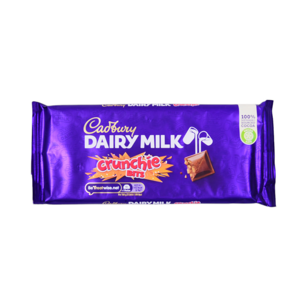 CADBURY DAIRY MILK CHOCOLATE CRUNCHIE BITS 180 GM