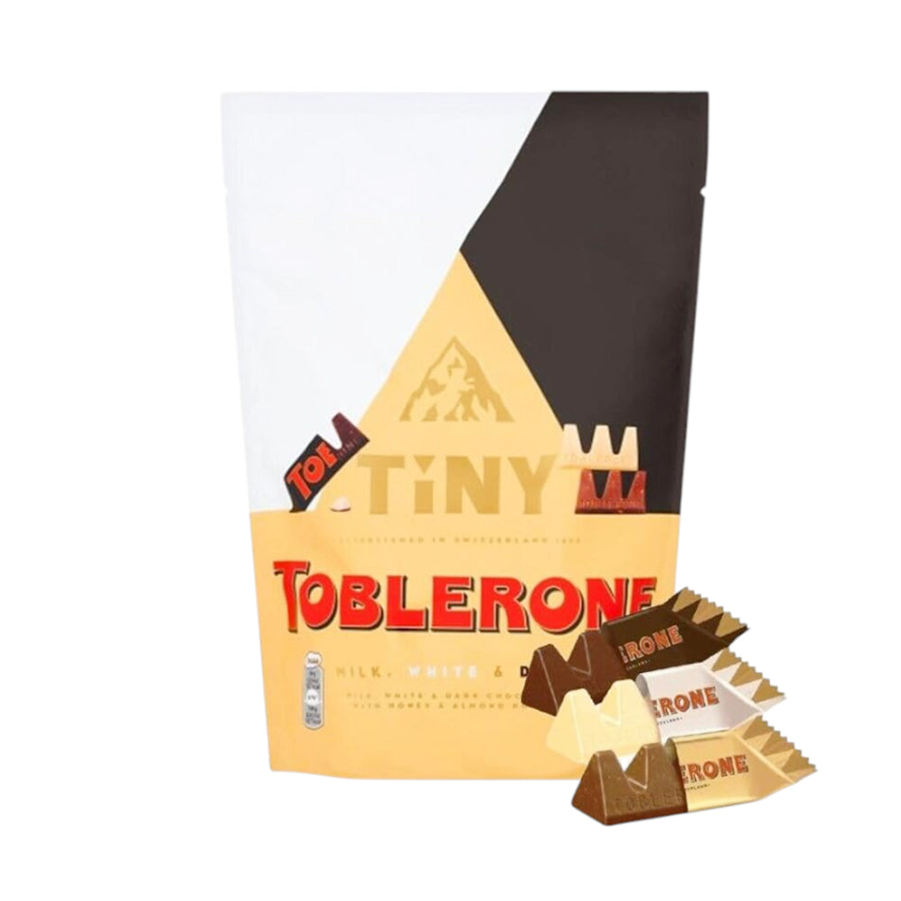 TOBLERONE CHOCOLATE TINY MILK WHITE & DARK 280 GM