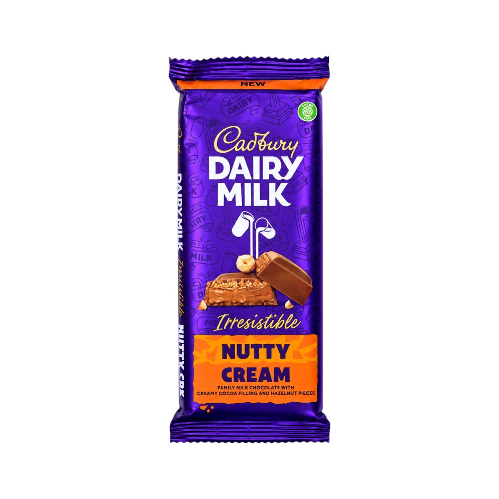 CADBURY DAIRY MILK CHOCOLATE NUTTY CREAM 105 GM