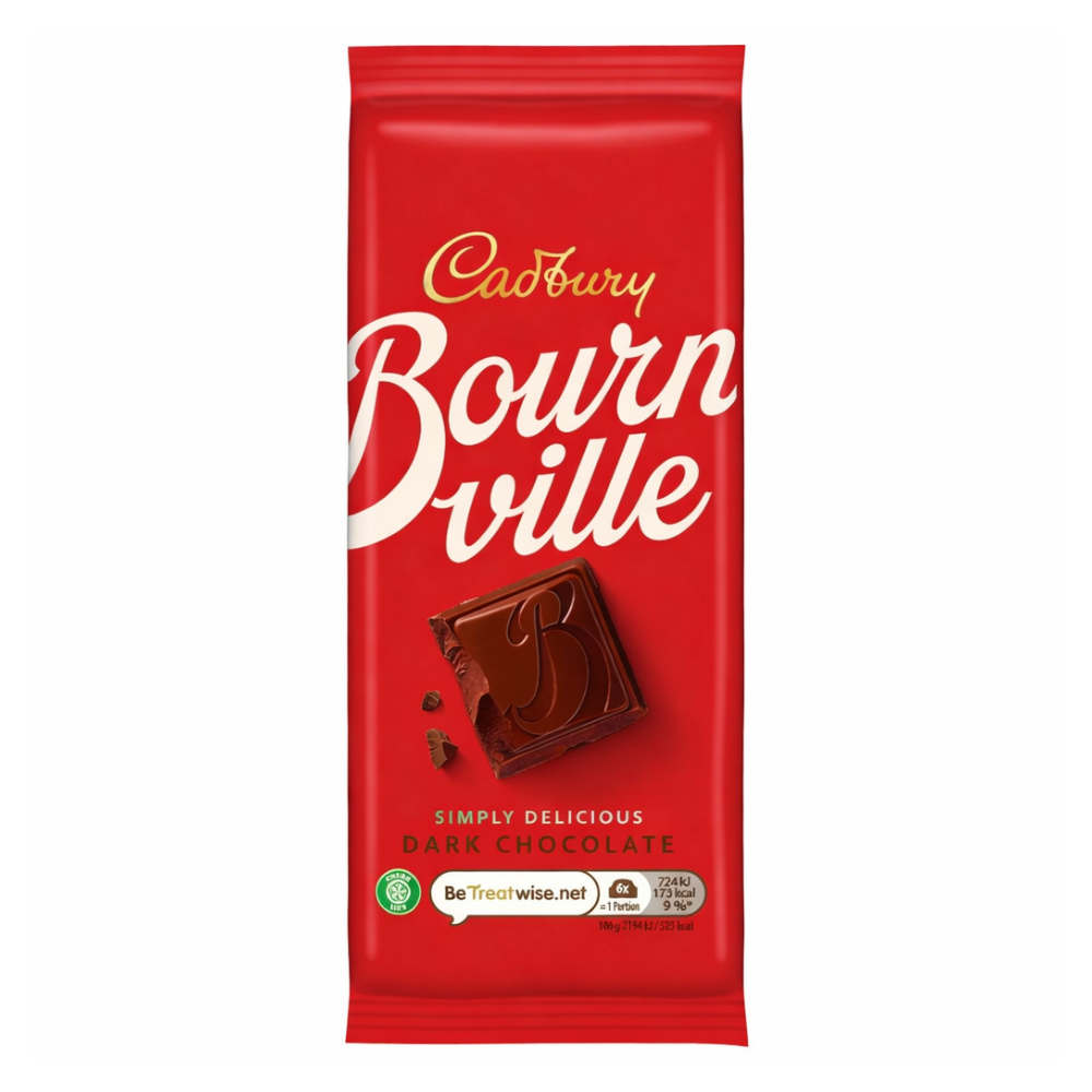 CADBURY BOURNVILLE CHOCOLATE BAR SIMPLY DARK 100 GM