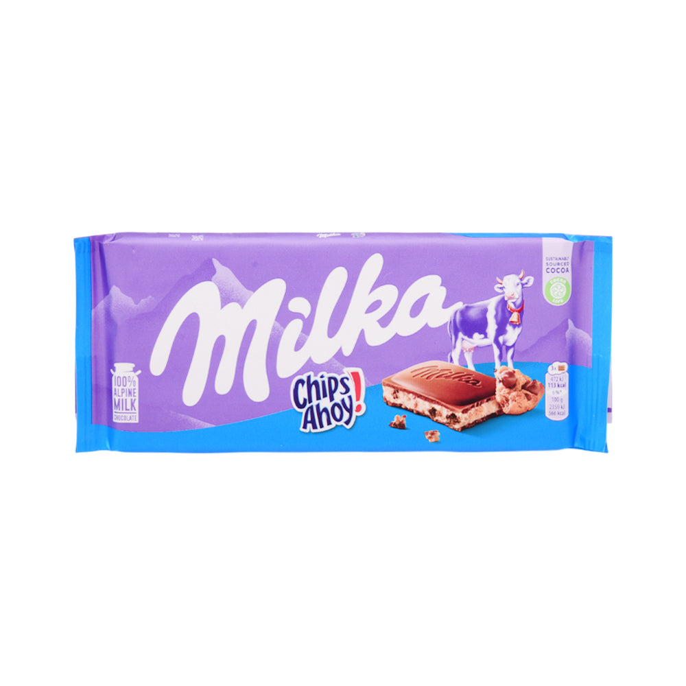 MILKA MILK CHOCOLATE CHIPS AHOY 100 GM