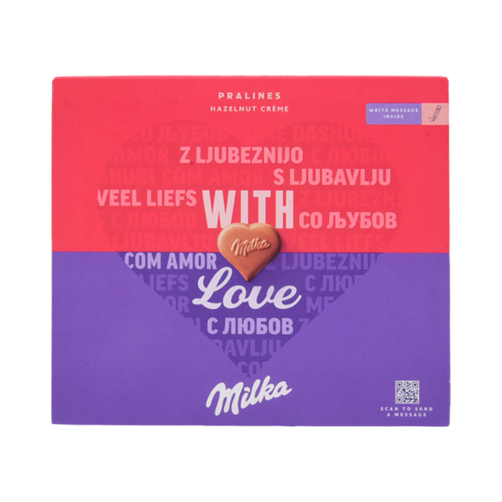MILKA CHOCOLATE PRALINES LOVE GIFT 110 GM