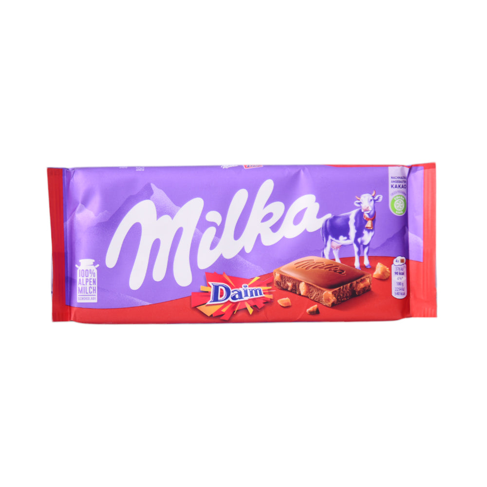 MILKA CHOCOLATE DAIM 100 GM