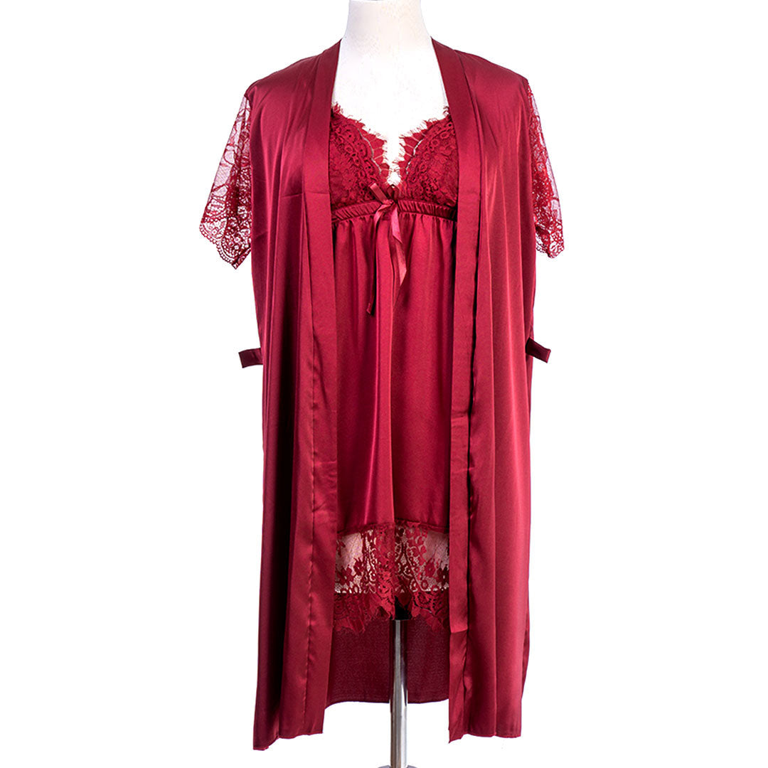 BELLEZA SHORT NIGHTY WITH ROBE 7665