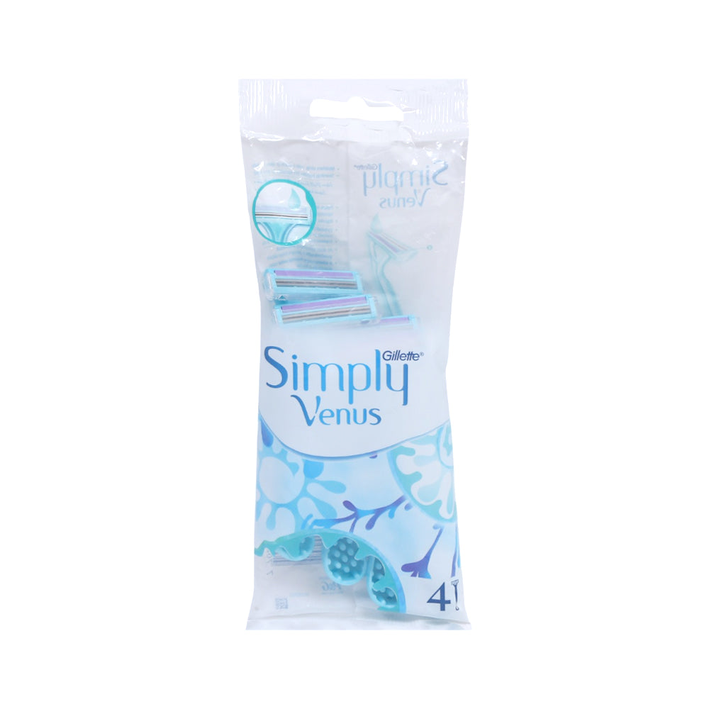 GILLETTE SIMPLY VENUS RAZORS 4 PC