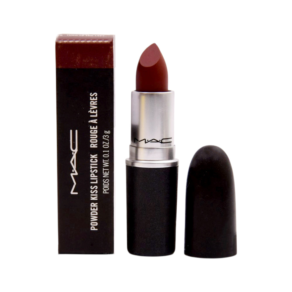 MAC POWDER KISS LIPSTICK TURN TO THE LEFT 3G
