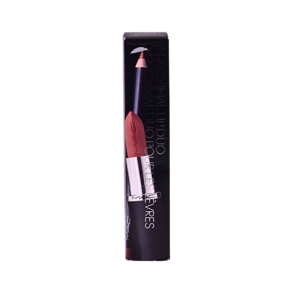 MAC LIP DUO VELVET TEDDY SET (SILKY MATTE LIPSTICK 3.5 G + L