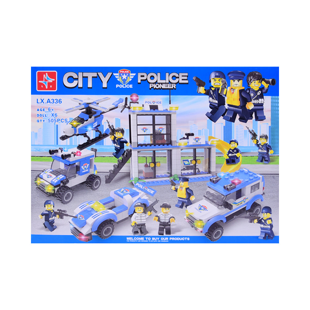 LX-A336 CITY POLICE PIONEER BLOCKS SET 505PCS
