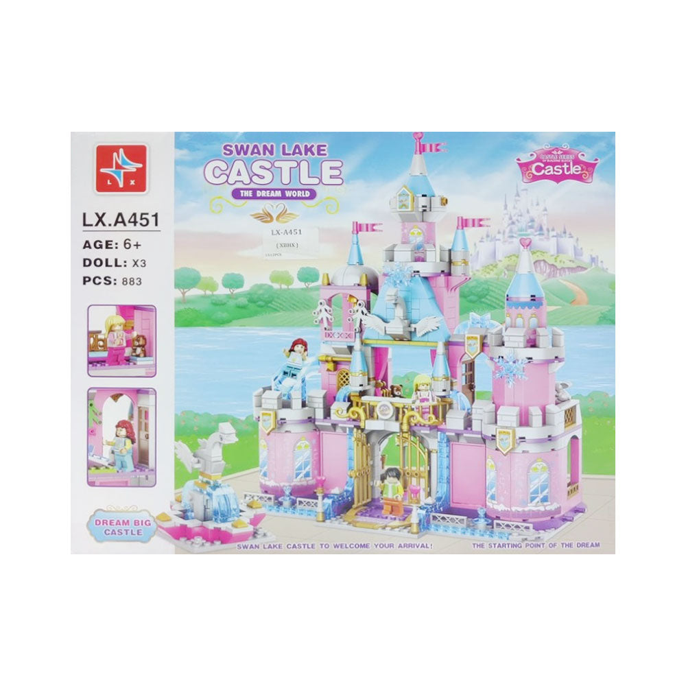 LX-A451 SWAN LAKE CASTLE BLOCKS 883PCS