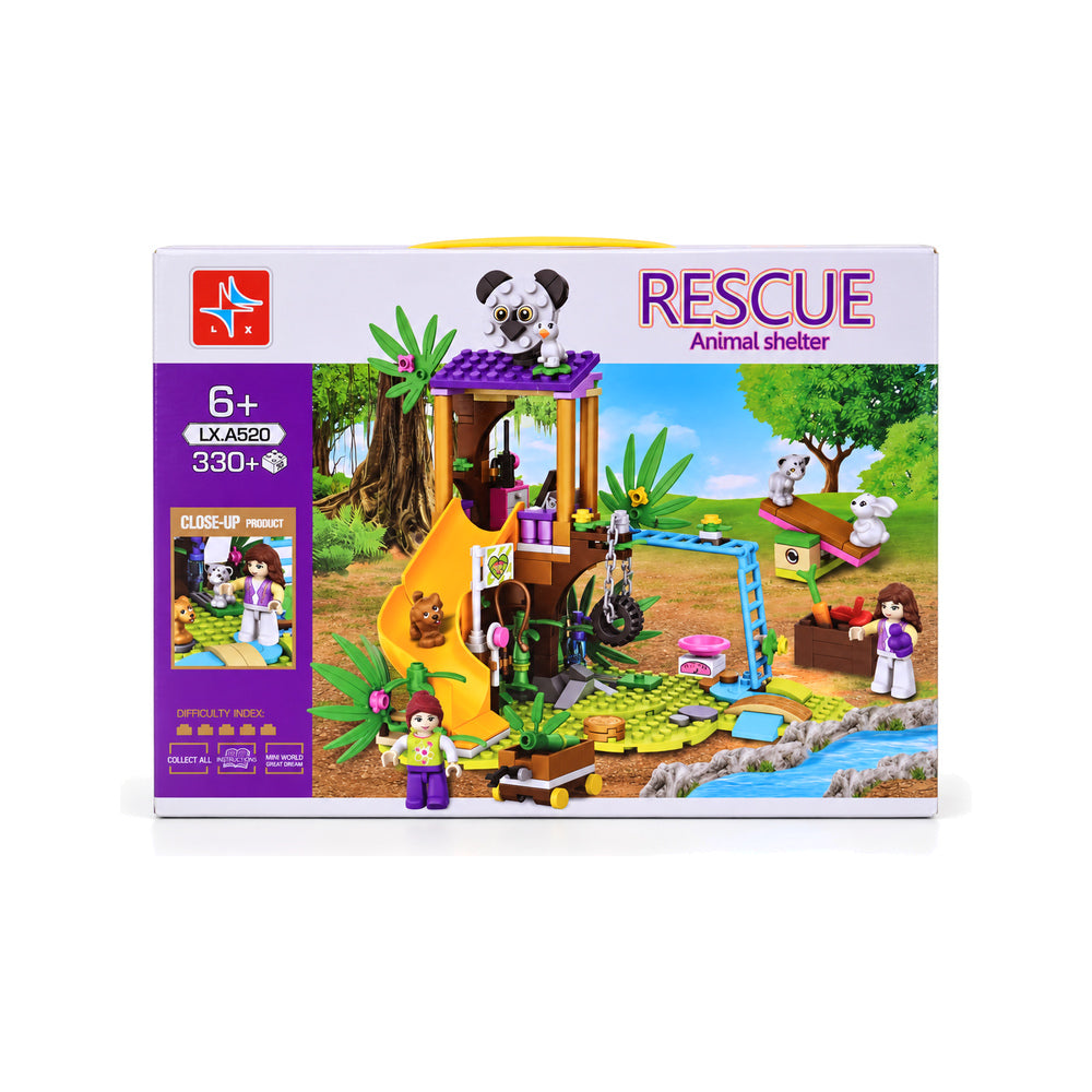 LX-A520  RESCUE ANIMAL SHELTER BLOCKS 330PCS