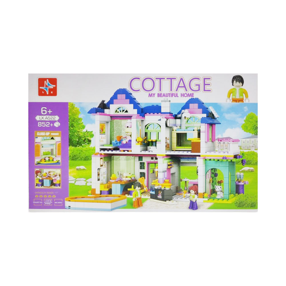 LX-A522 COTTAGE HOUSE BLOCKS 852PCS