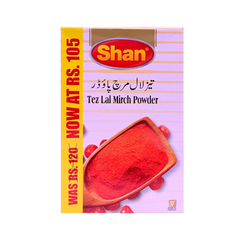 SHAN TEZ LAL MIRCH POWDER SAVE RS.105 50 GM