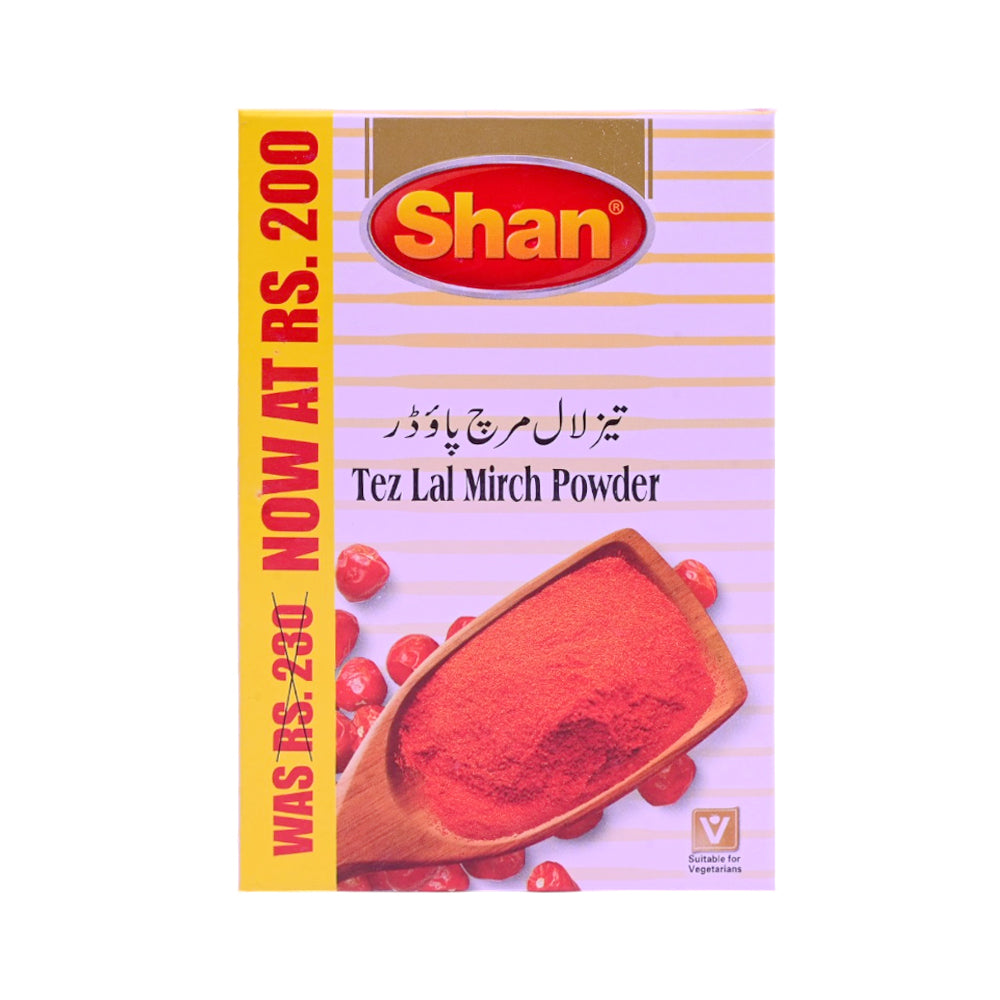 SHAN TEZ LAL MIRCH POWDER SAVE RS.200 100 GM