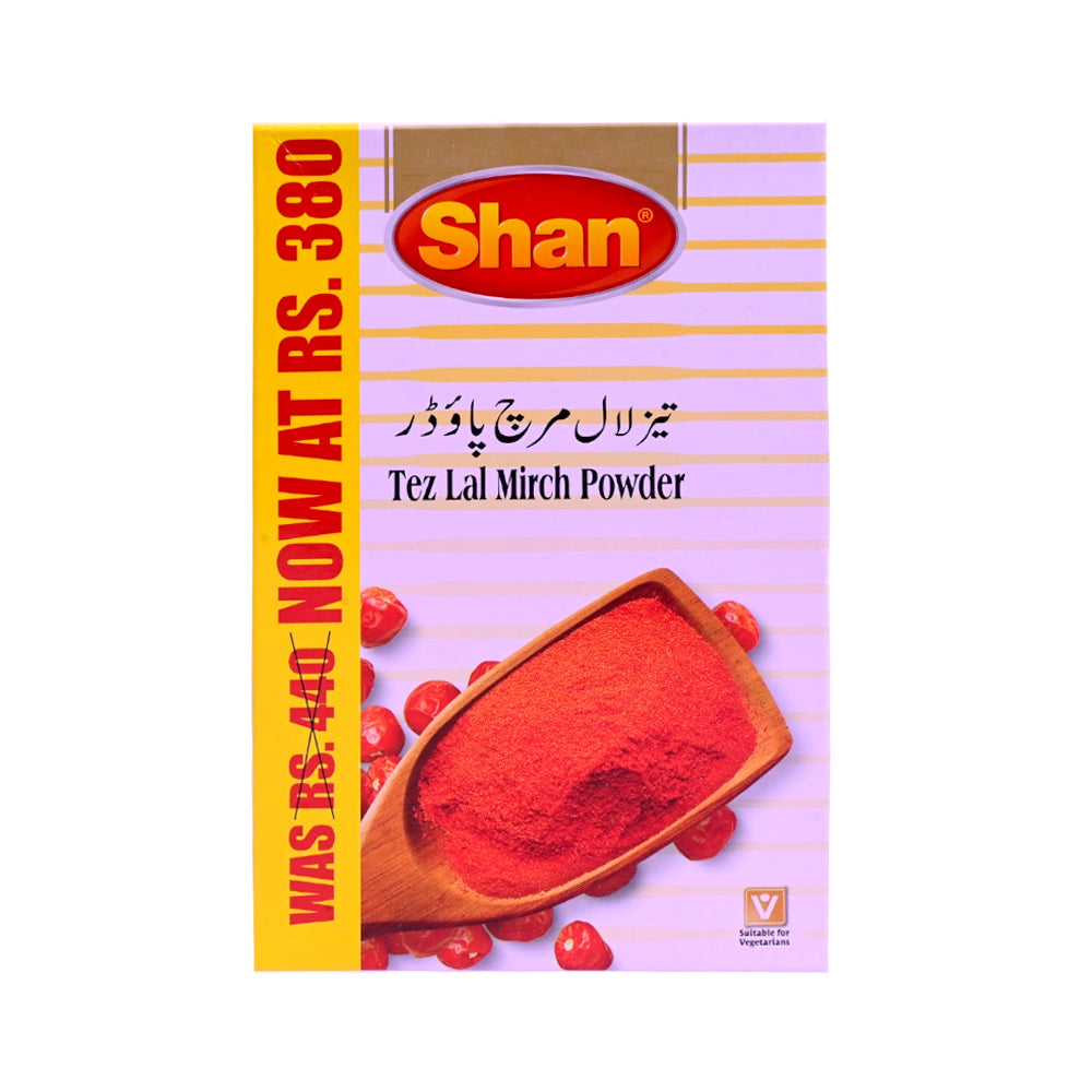 SHAN TEZ LAL MIRCH POWDER SAVE RS.380 200 GM