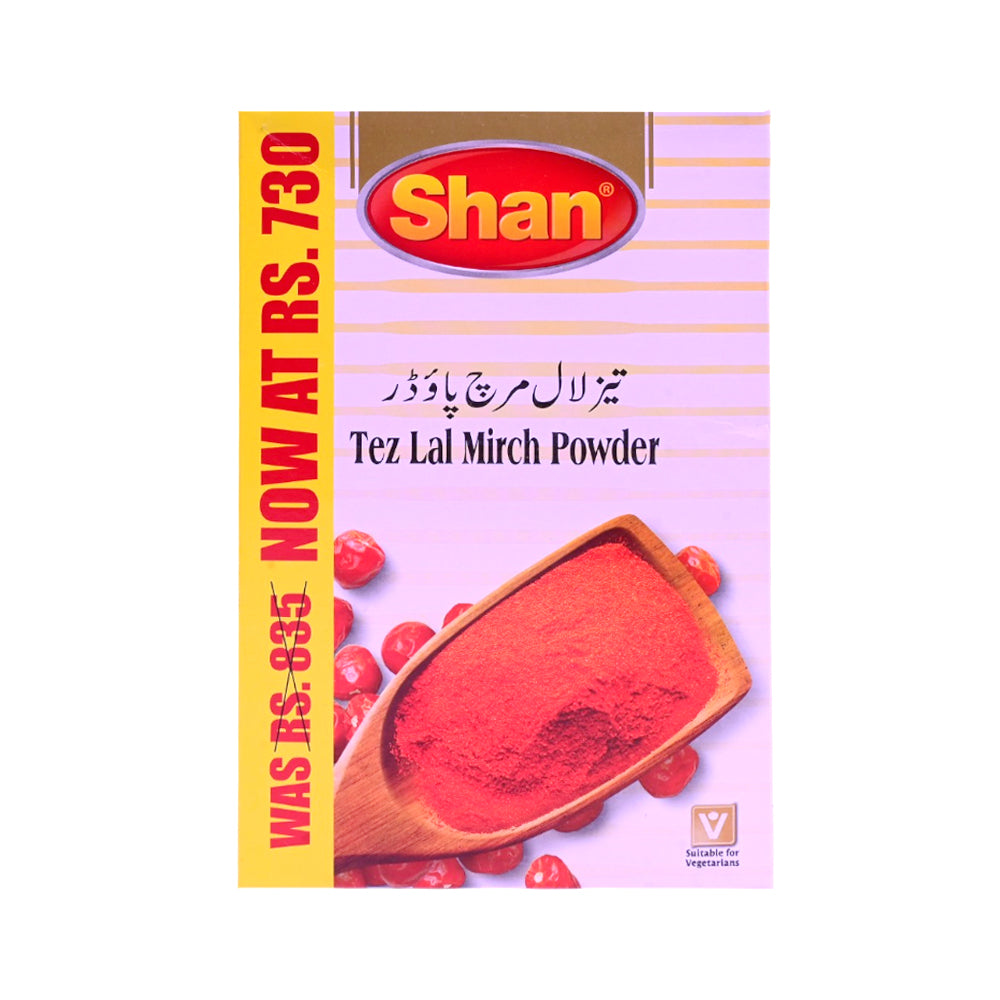 SHAN TEZ LAL MIRCH POWDER SAVE RS.730 400 GM