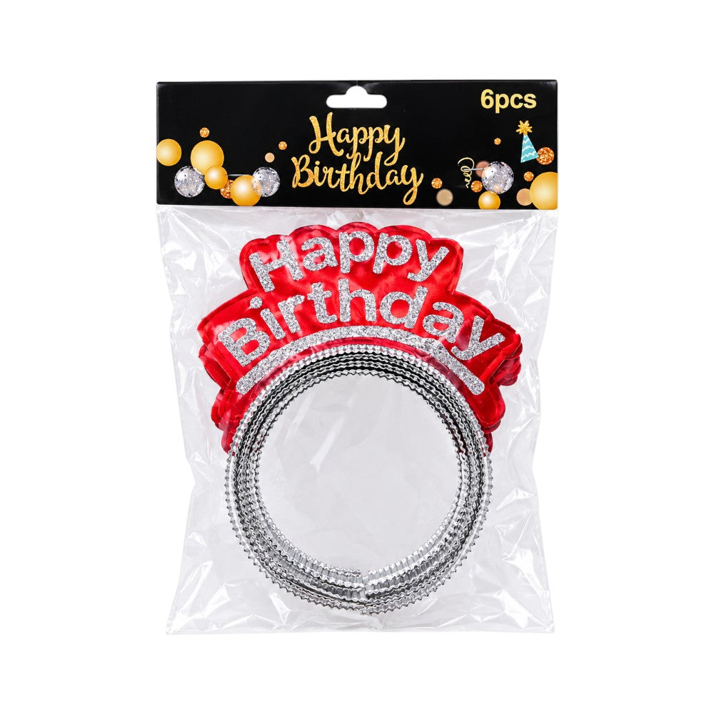HBD HAIR BAND 6PC PACK IR