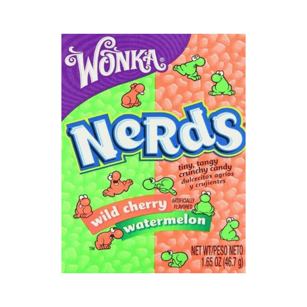 WONKA CANDY NERDS WILD CHERRY WATERMELON 46.7 GM