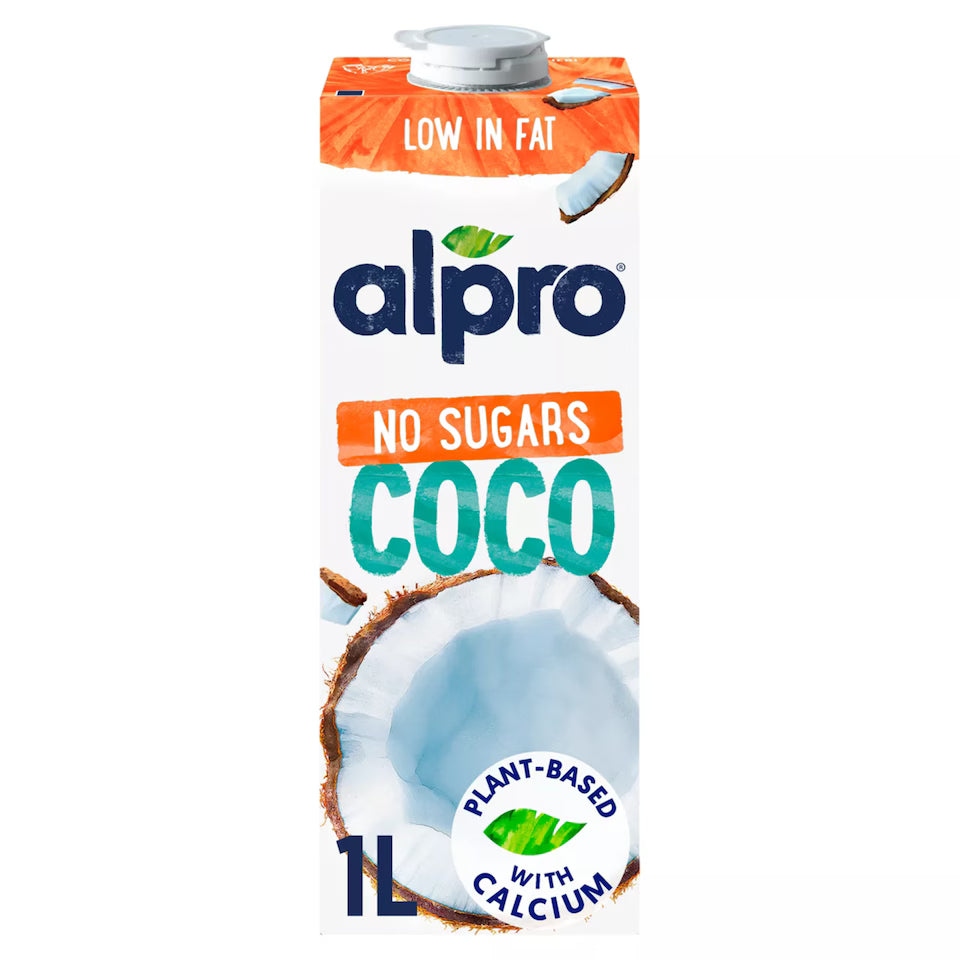 ALPRO MILK COCONUT UNSWEETENED LOW IN FAT 1LTR