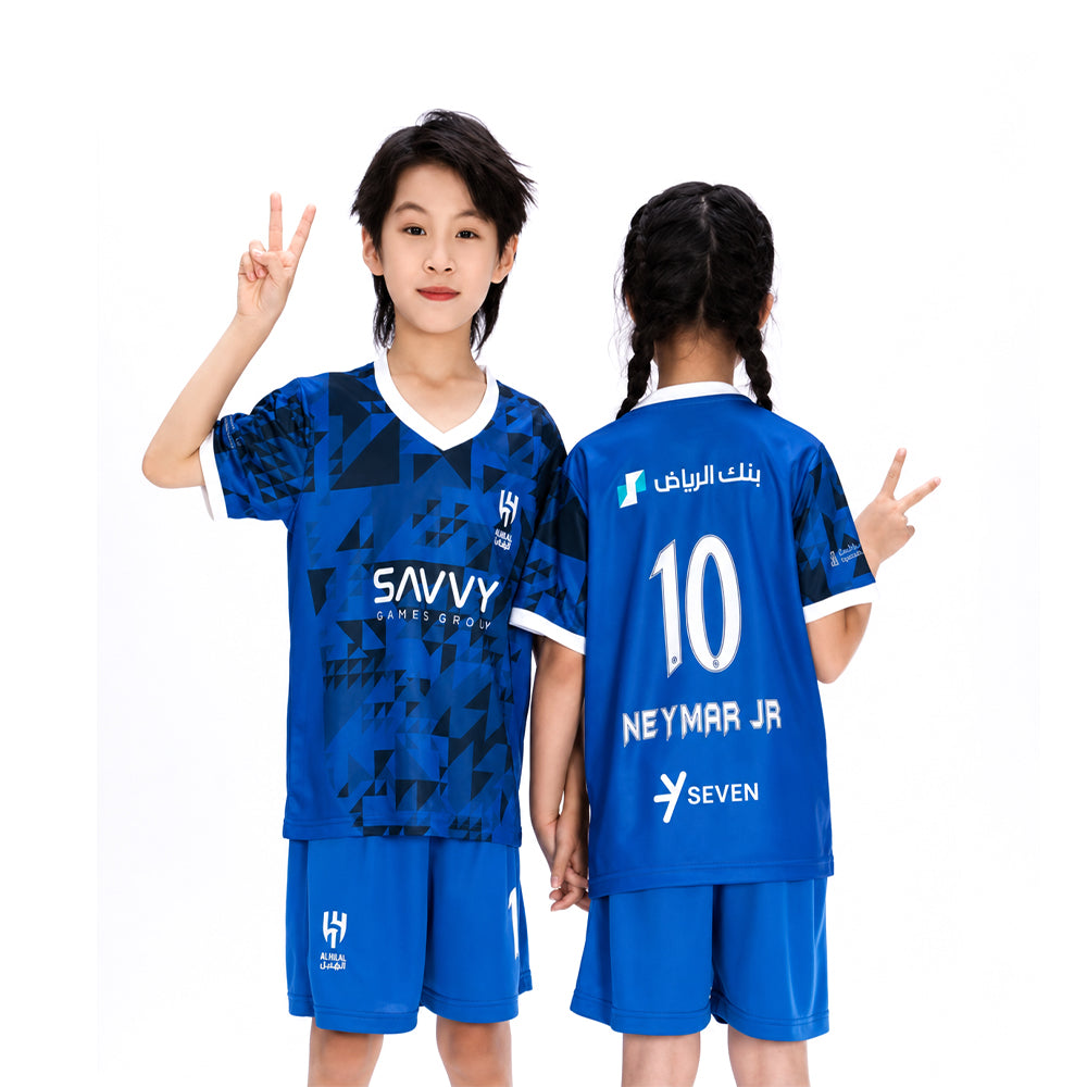 NEYMAR JR 2PC FOOT-BALL JERSEY RYL BLU IRS-26 2-3 YEAR 008