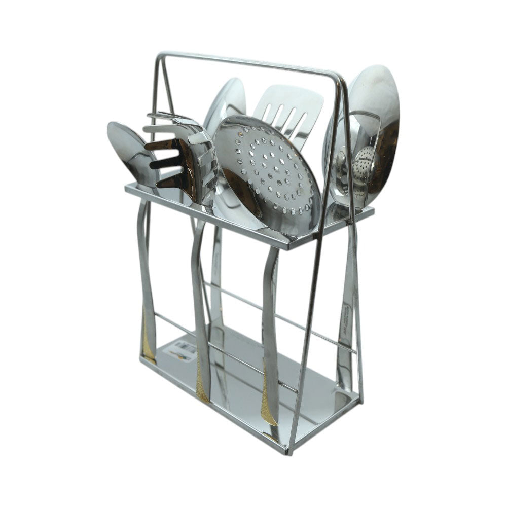 KITCHEN SPOON SET 7PC ELEGANT SS6GS-17