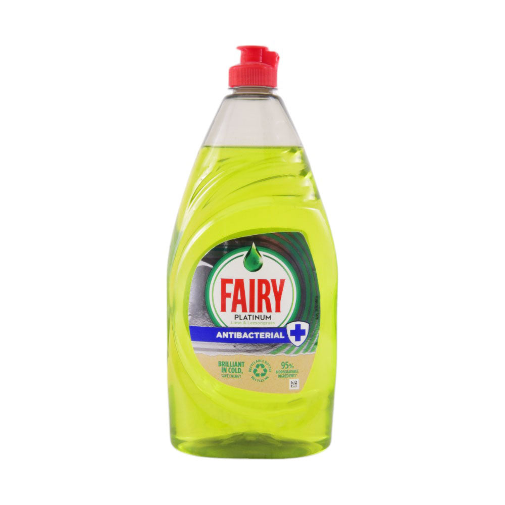 FAIRY DISH WASHING LIQUID PLATINUM LIME & LEMONGRASS 820ML
