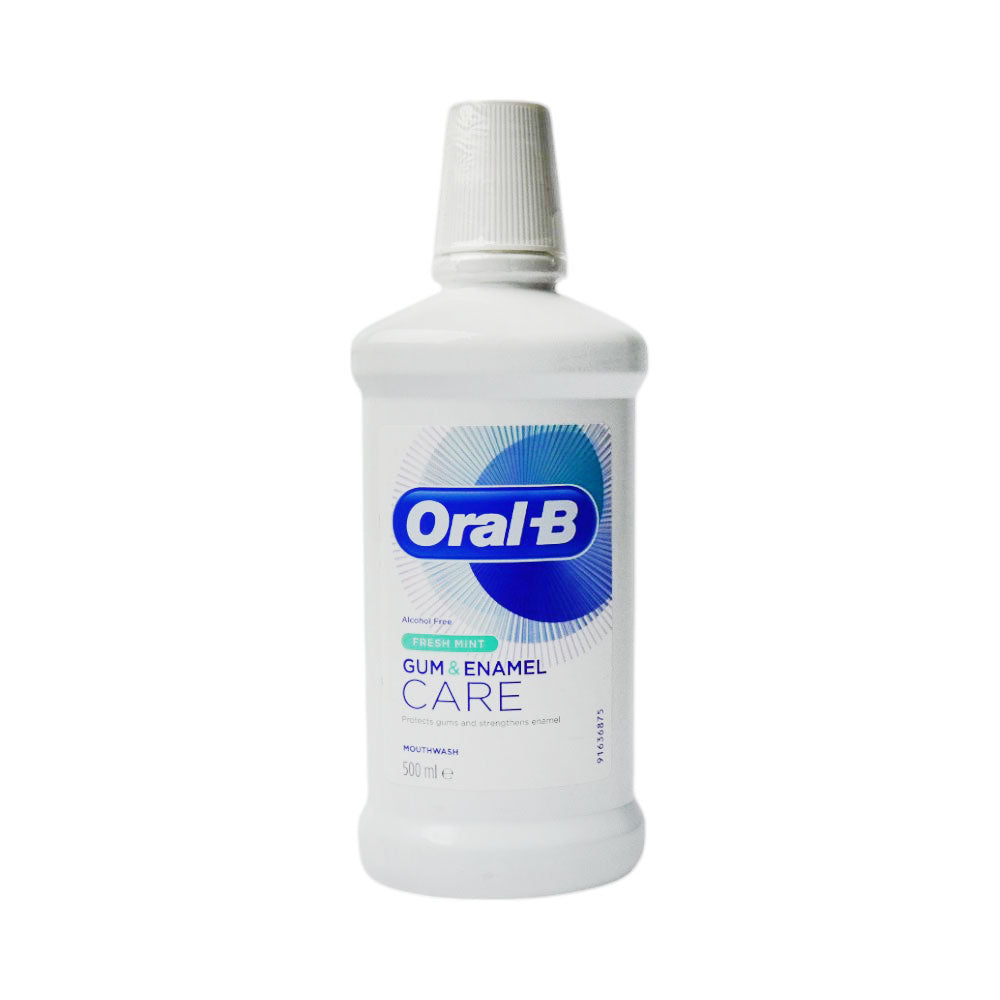 ORAL-B MOUTH WASH GUM & ENAMEL CARE FRESH MINT 500 ML