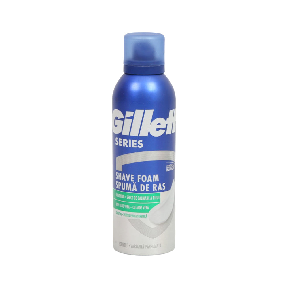 GILLETTE SHAVING FOAM SOOTHING WITH ALOE VERA 200 ML
