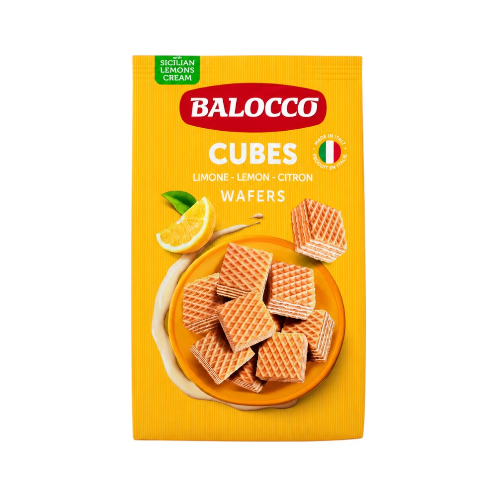 BALOCCO WAFERS LEMON CUBES 250 GM