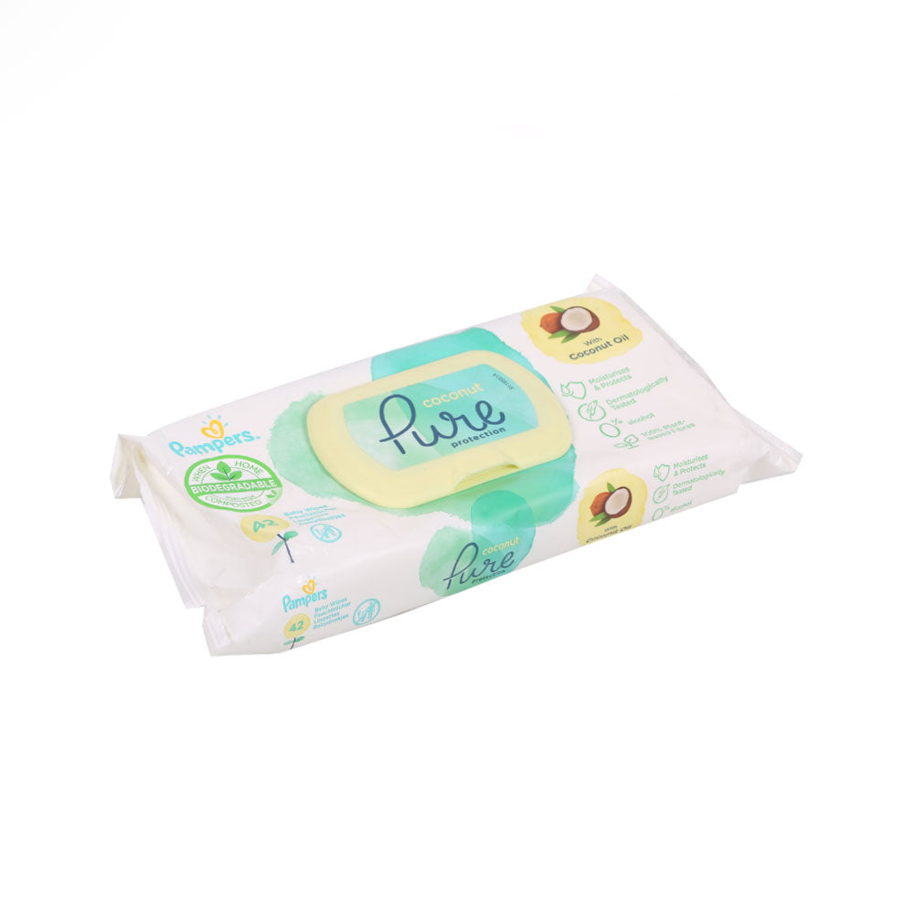 PAMPERS BABY WIPES COCONUT 42S PACK