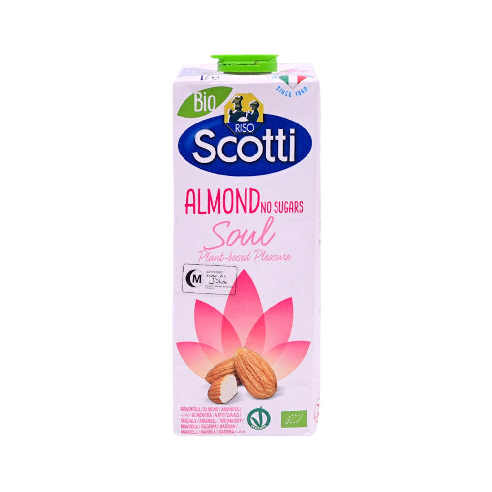 SCOTTI LIQUID MILK ALMOND BIO UNSWEETENED 1 LTR