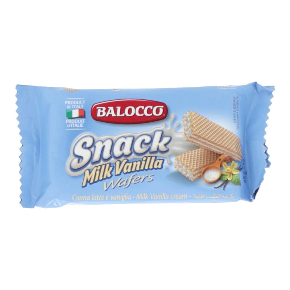 BALOCCO SNACK MILK VANILLA WAFERS 45G-BOX