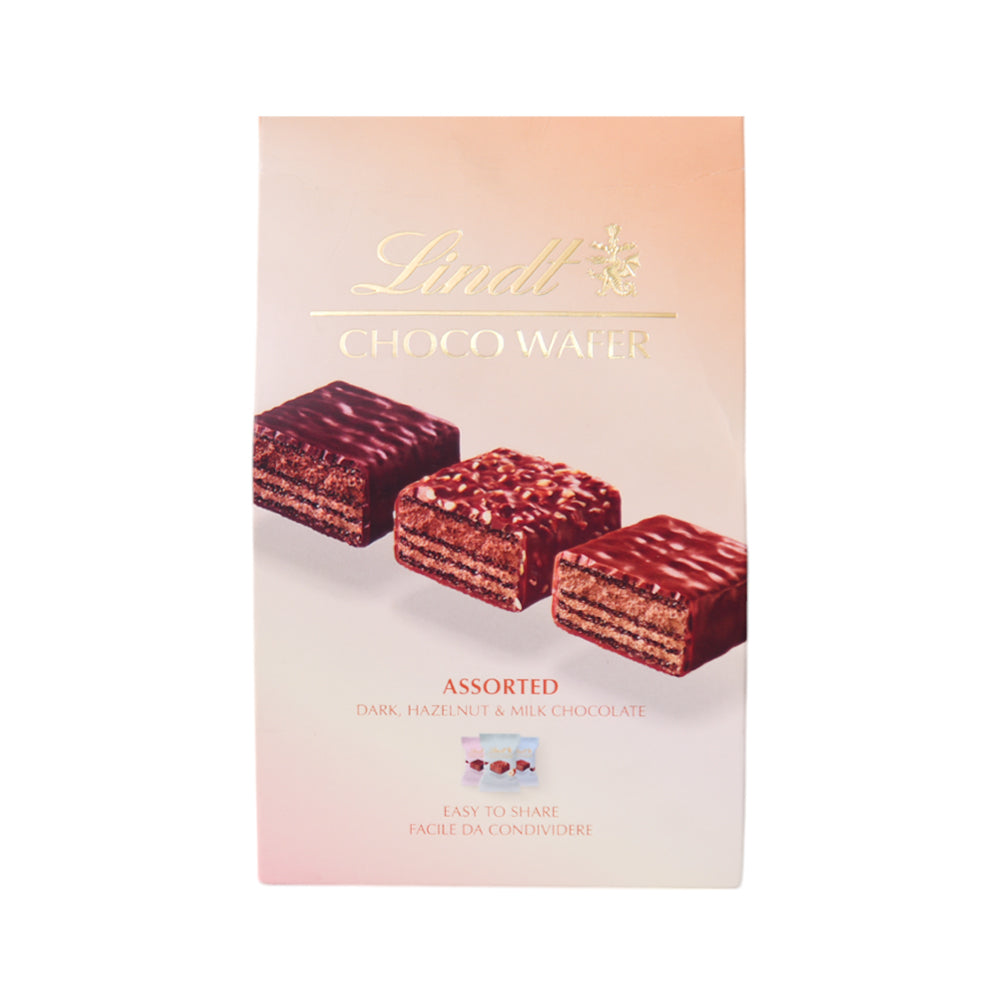 LINDT CHOCO WAFER ASSORTED 138 GM