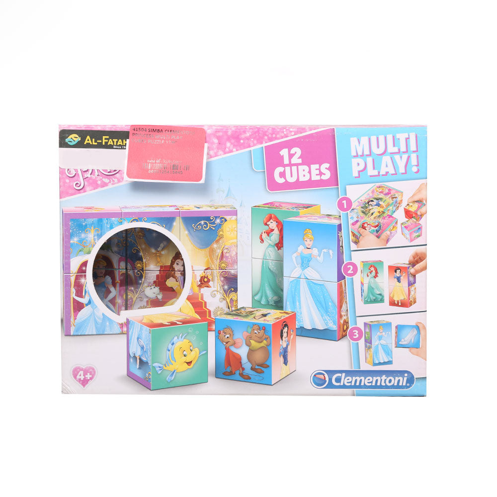 41504 SIMBA CLEMENTONI PRINCESS MULTI PLAY CUBES PUZZLE 12PC – Al-Fatah