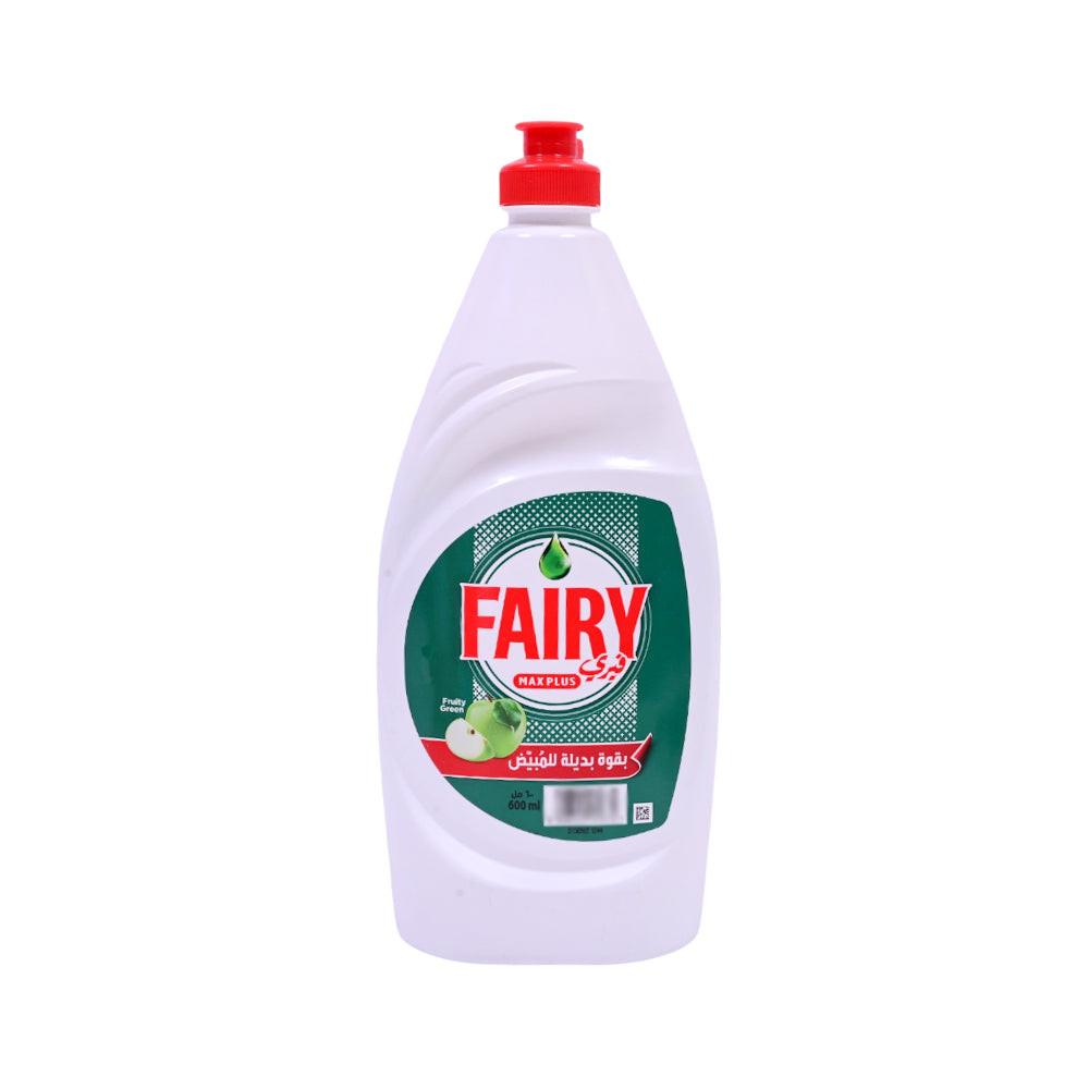 FAIRY MAXPLUS DISHWASHING LIQUID FRUITY GREEN 600 ML