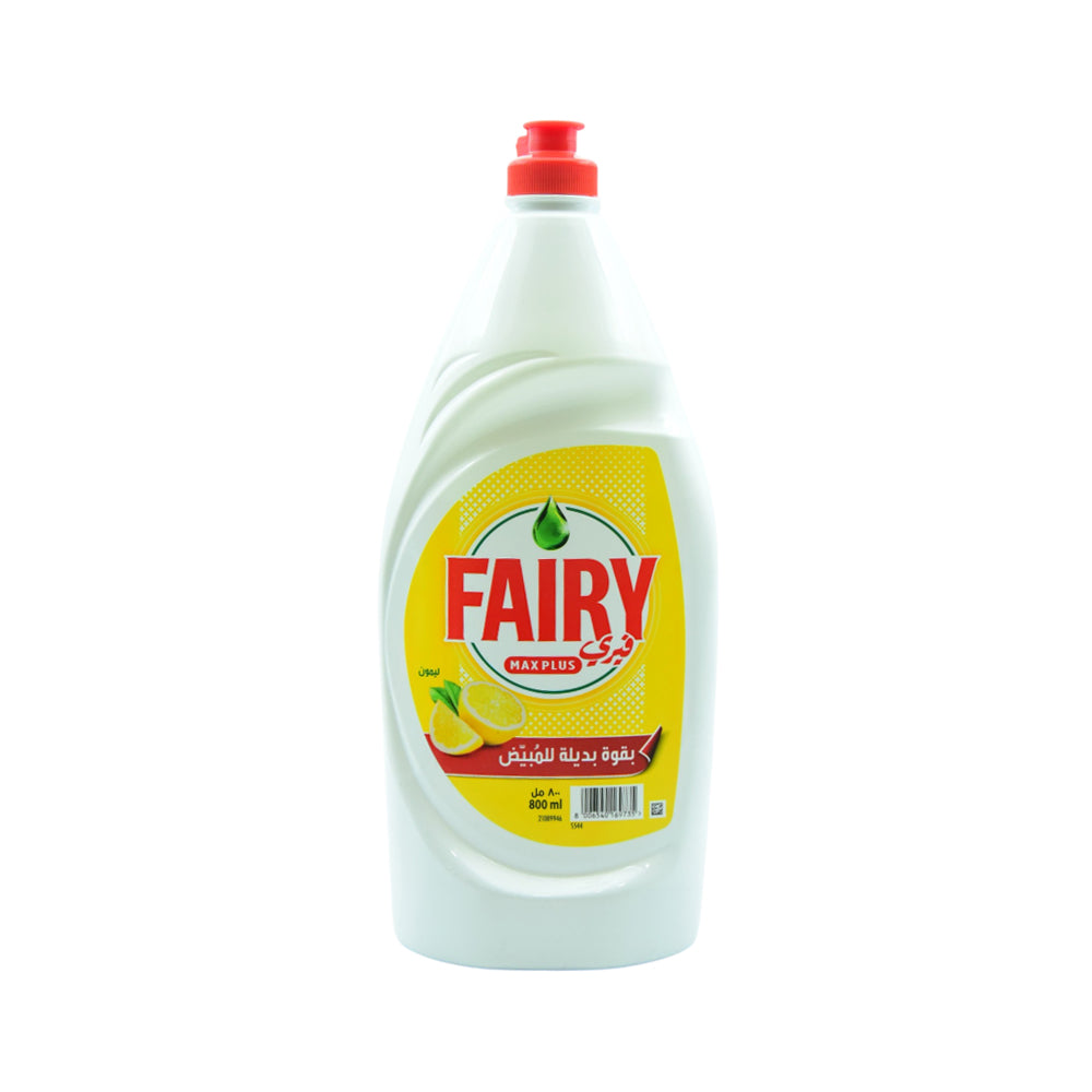FAIRY MAX PLUS DISH WASHING LIQUID LEMON 800 ML