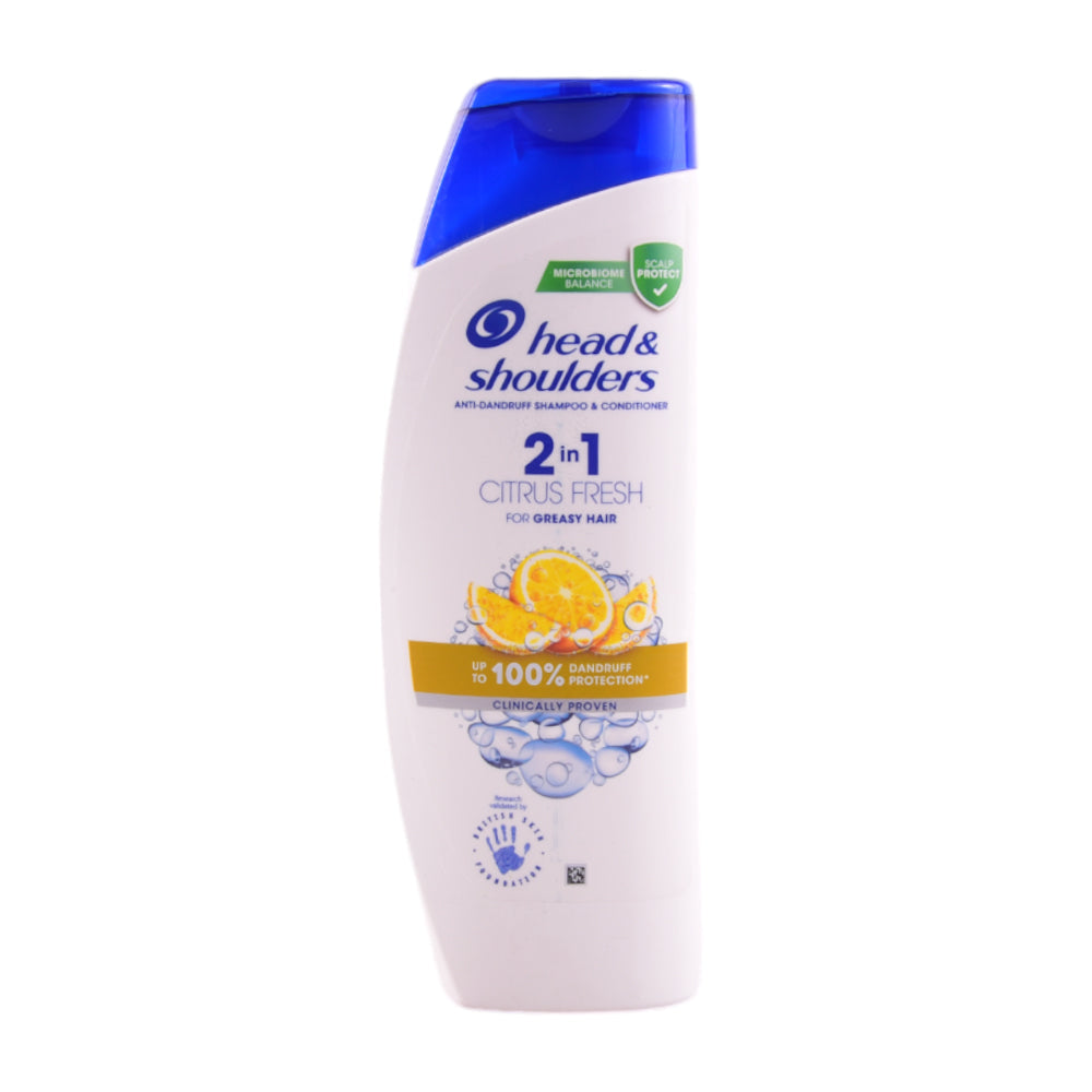 HEAD & SHOULDERS SHAMPOO CITRUS FRESH 2 IN 1 400 ML