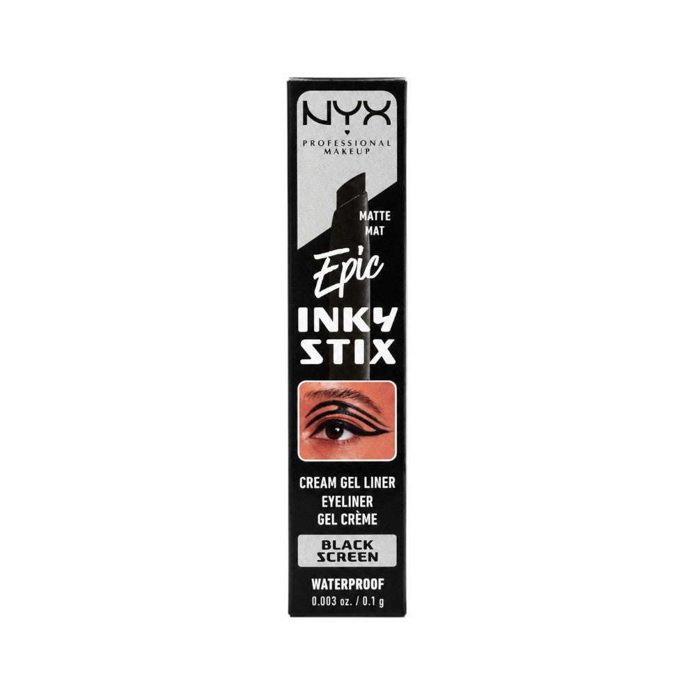 NYX EPIC STIX CREAM GEL EYELINER EIL501 BLACK SCREEN 01G