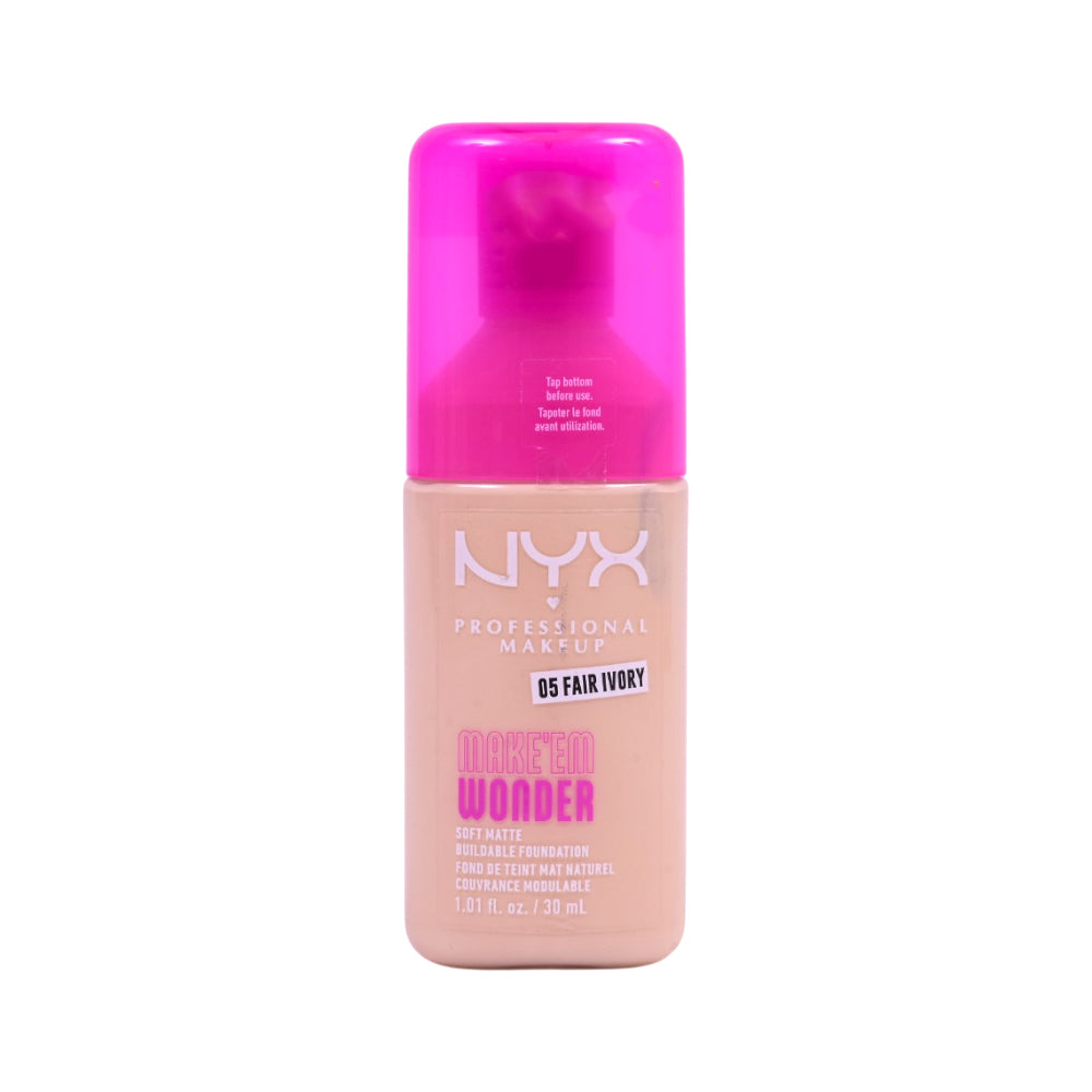 NYX MAKE WONDER FOUNDATION 05 FAIR IVORY 30ML