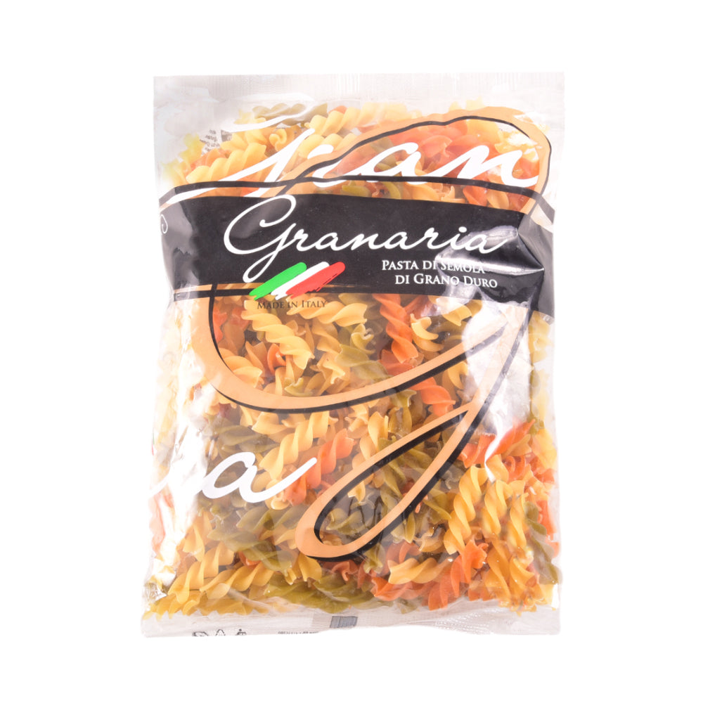 GRANARIA PASTA FUSILLI TRICOLORE SPECIAL 3 COLOUR 500 GM