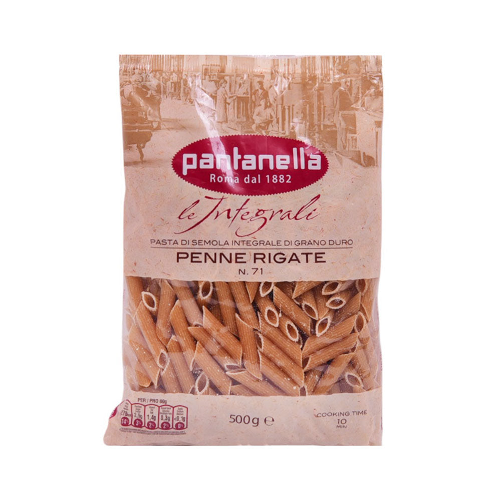 PANTANELLA PASTA PENNE RIGATE WHOLE WHEAT NO 71 500 GM