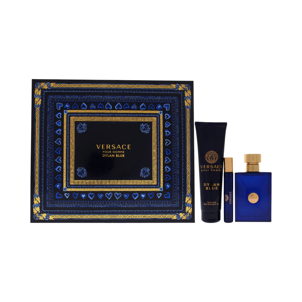 VERSACE DYLAN BLUE POUR HOMME 3PC GIFT SET