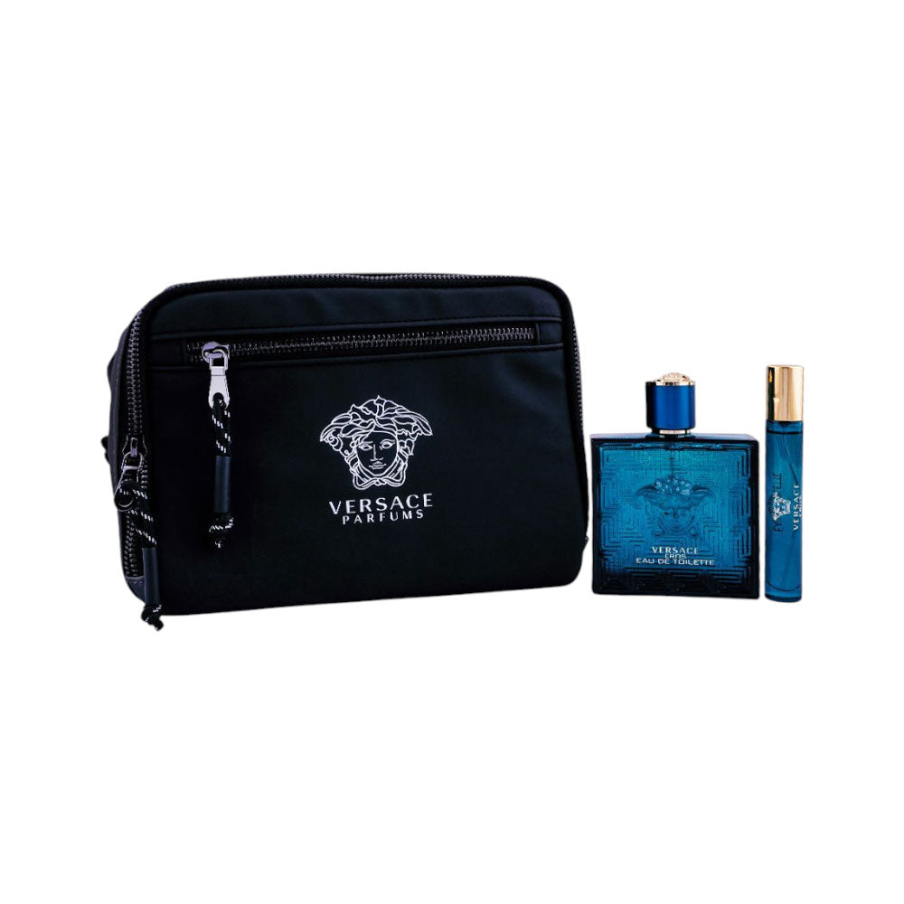 VERSACE EROS FOR MEN 2PC GIFT SET WITH BAG