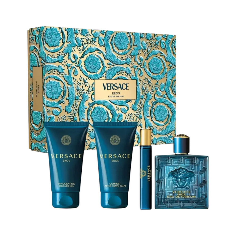VERSACE EROS FOR MEN EAU DE PARFUM 4PC GIFT SET