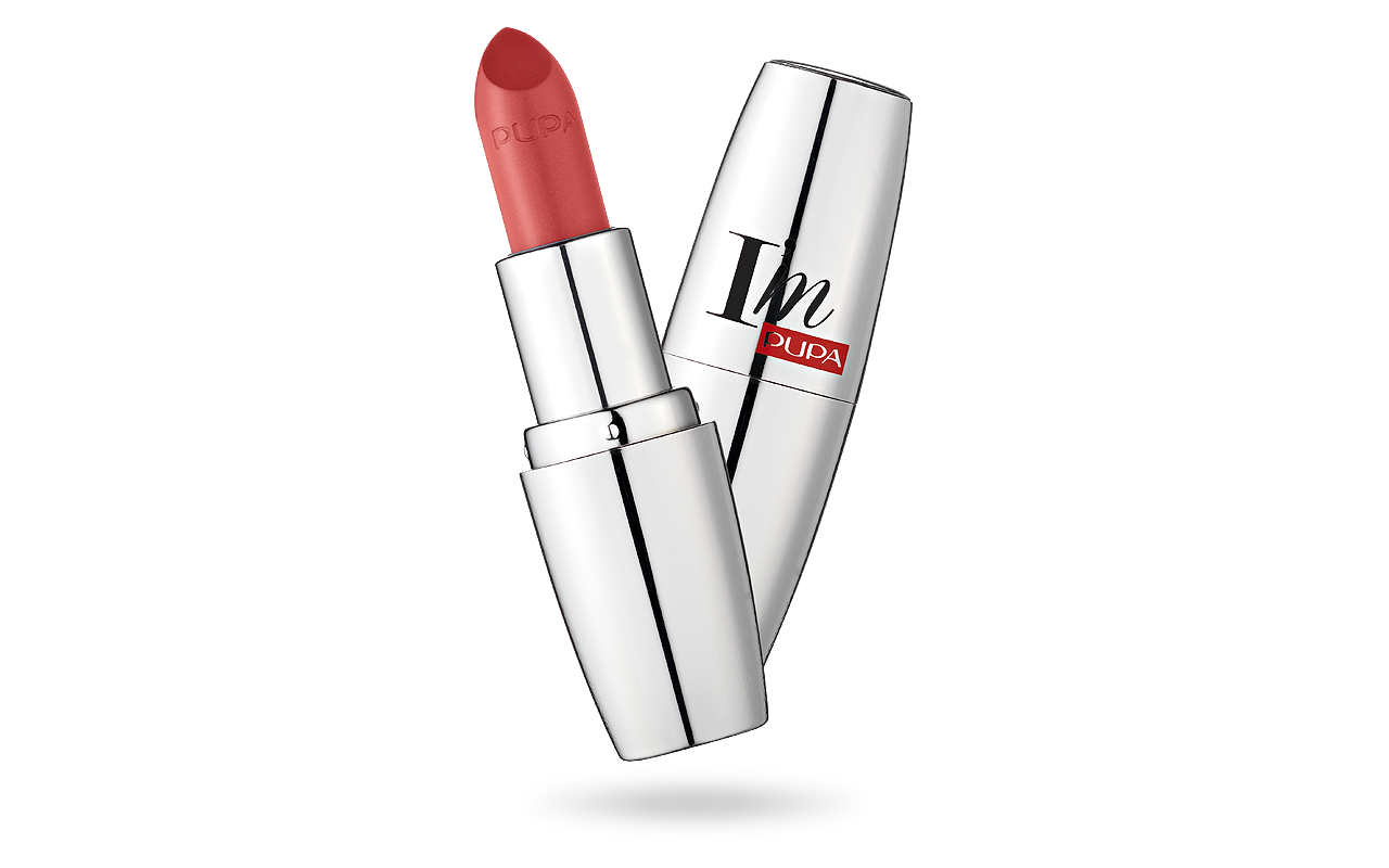 PUPA I M PURE COLR LIPSTICK ABSOLUTE SHINE FROSTED APRICOT