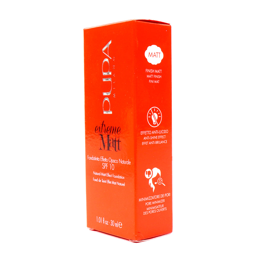 PUPA EXTREME MATT NATURAL EFFECT FOUNDATION - PORCELAIN