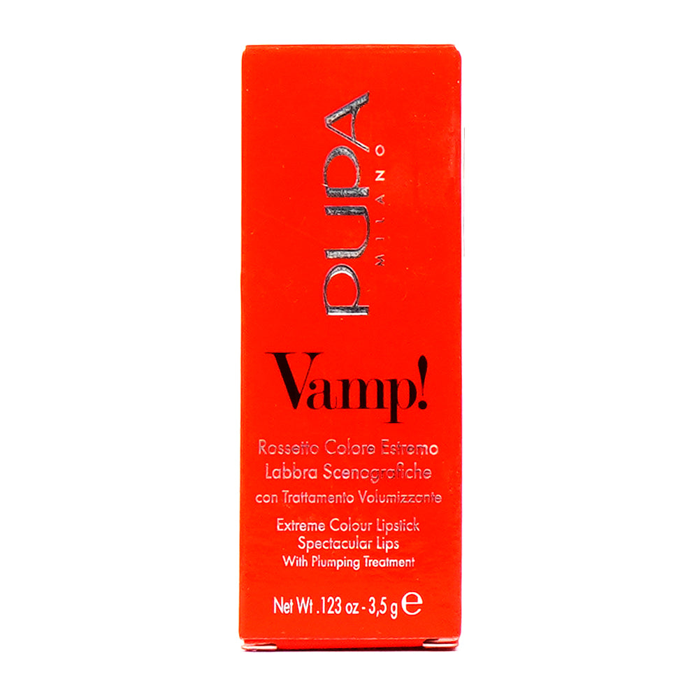 PUPA VAMP! EXTREME COLOUR LIPSTICK WITH PLUMPING TREATMENT R